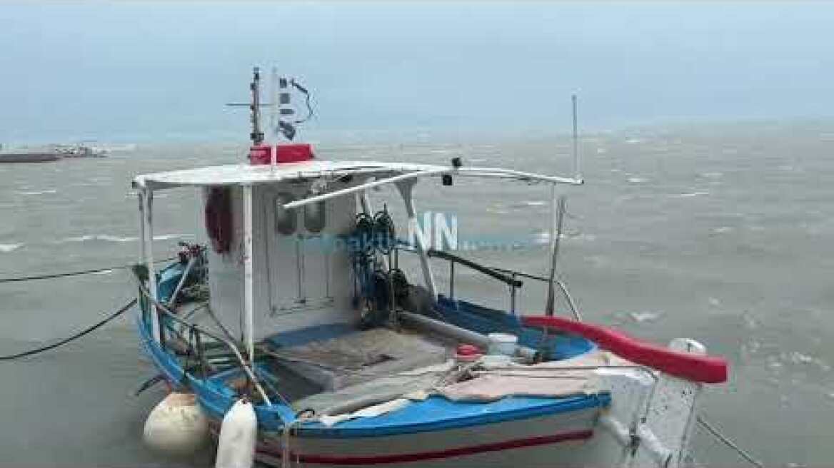 Ισχυροί άνεμοι βύθισαν βάρκες στο Κρυονέρι Ναυπακτίας