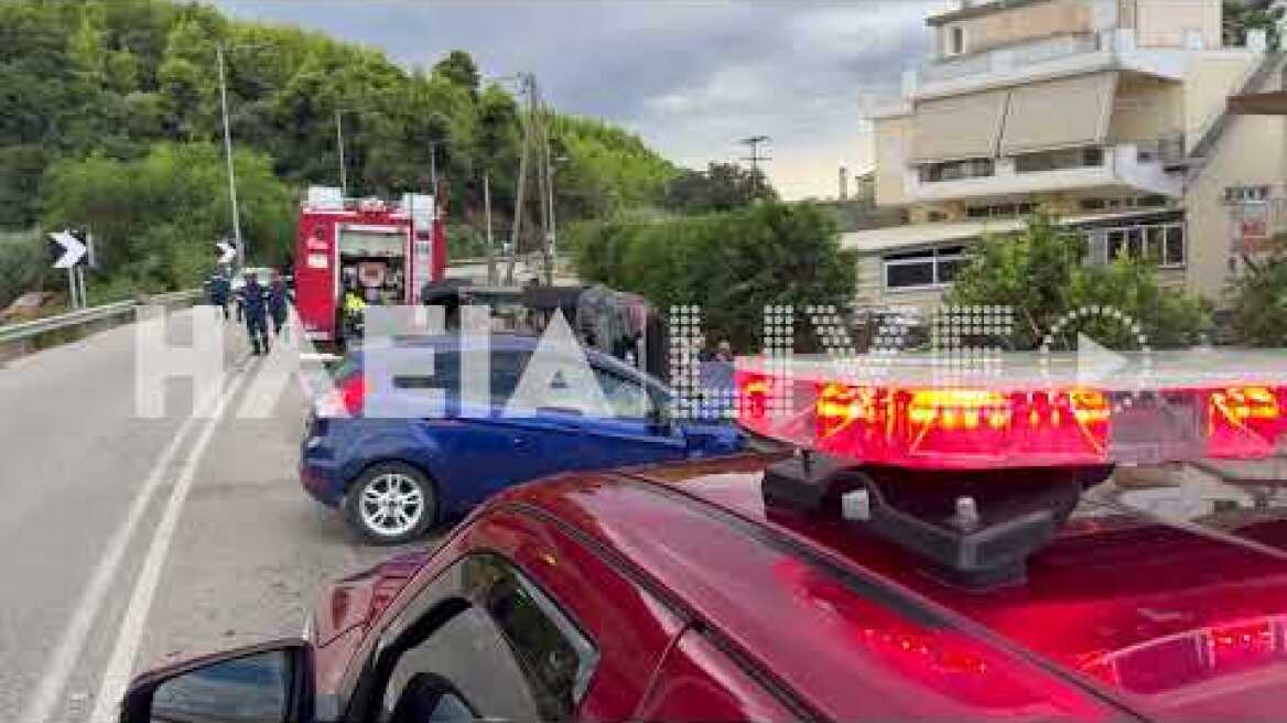 ilialive.gr - Σοβαρό τροχαίο με έξι τραυματίες στο Κάτω Σαμικό
