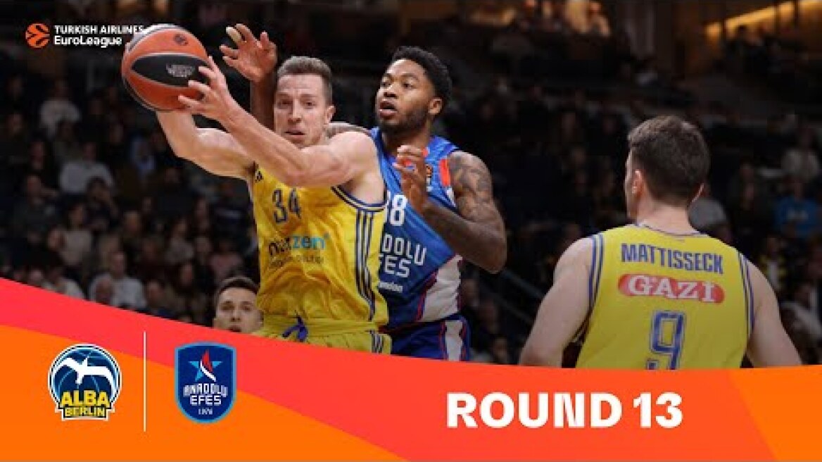 ALBA Berlin-Anadolu Efes Istanbul | Round 13 Highlights | 2023-24 Turkish Airlines EuroLeague