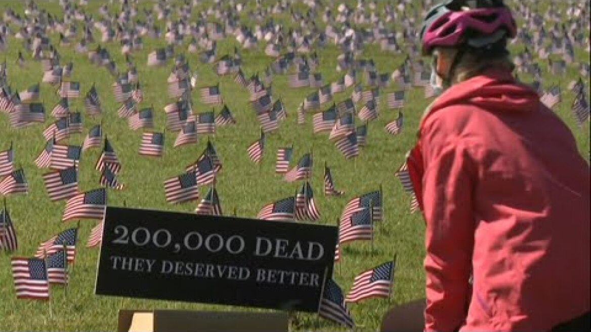 US Covid deaths memorialized on the National Mall as toll passes 200,000 | AFP