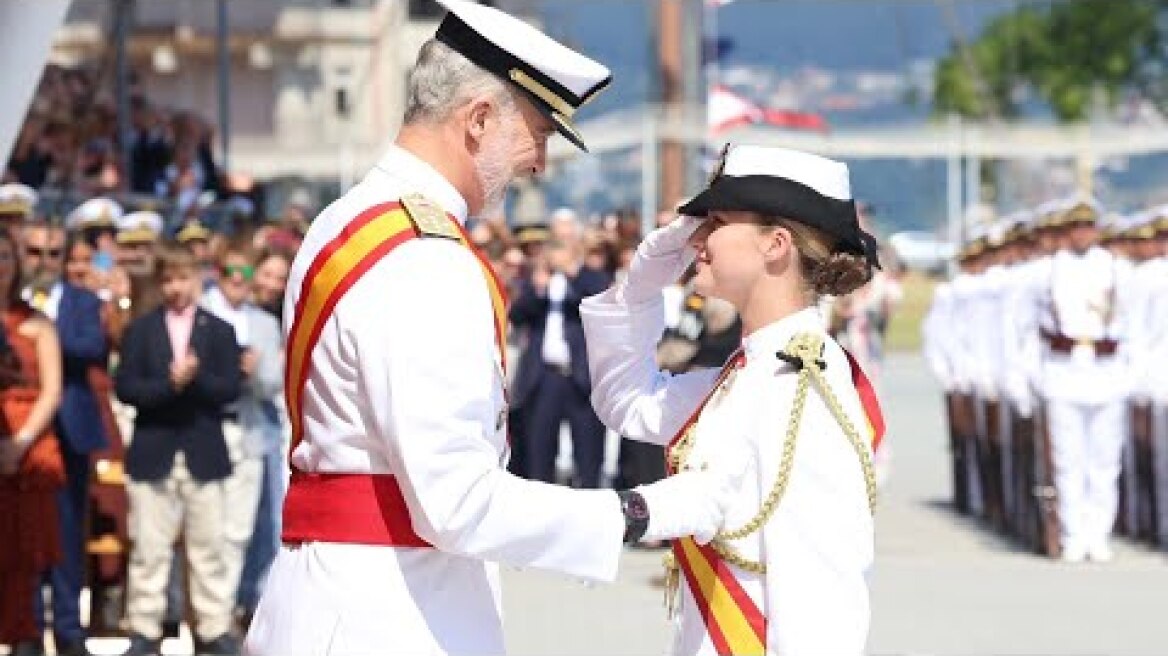 LIVE 🔴 Princess Leonor Awarded Grand Cross | Infanta Sofia, King & Queen Preside Ceremony in Marín