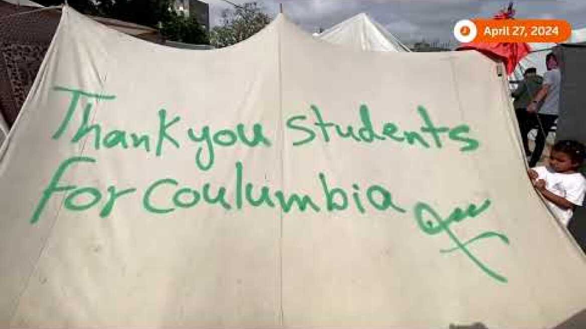Gazans send message of thanks to US student protesters | REUTERS