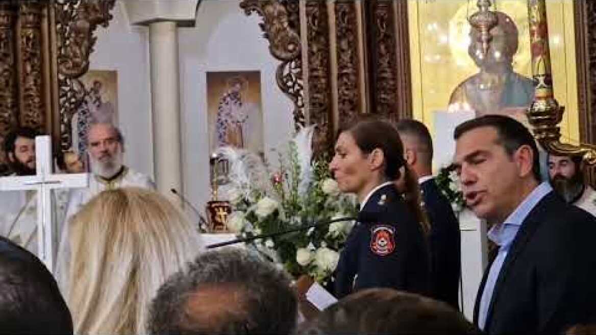 Αλέξης Τσίπρας - Κηδεία Αλέξανδρου Νικολαΐδη (2)