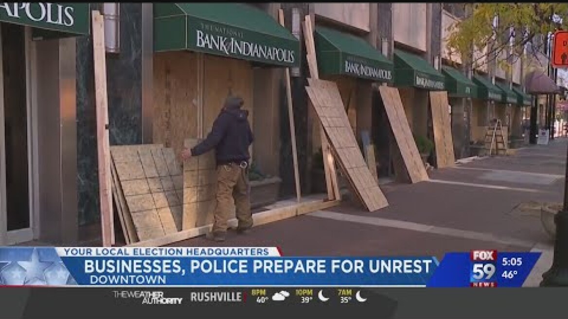 Downtown businesses and police prepare for unrest