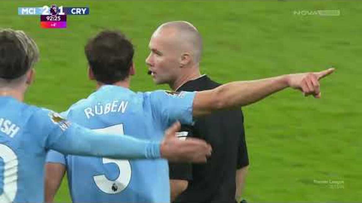 Μάντσεστερ Σίτι-Κρίσταλ Πάλας: 2-2 (MD 17, 16/12/2023)