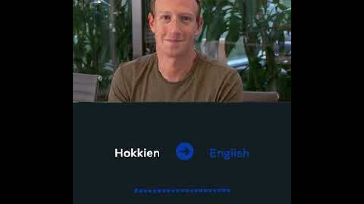Mark Zuckerberg Introduce Meta AI Built The First Speech Translator | Meta AI Translation