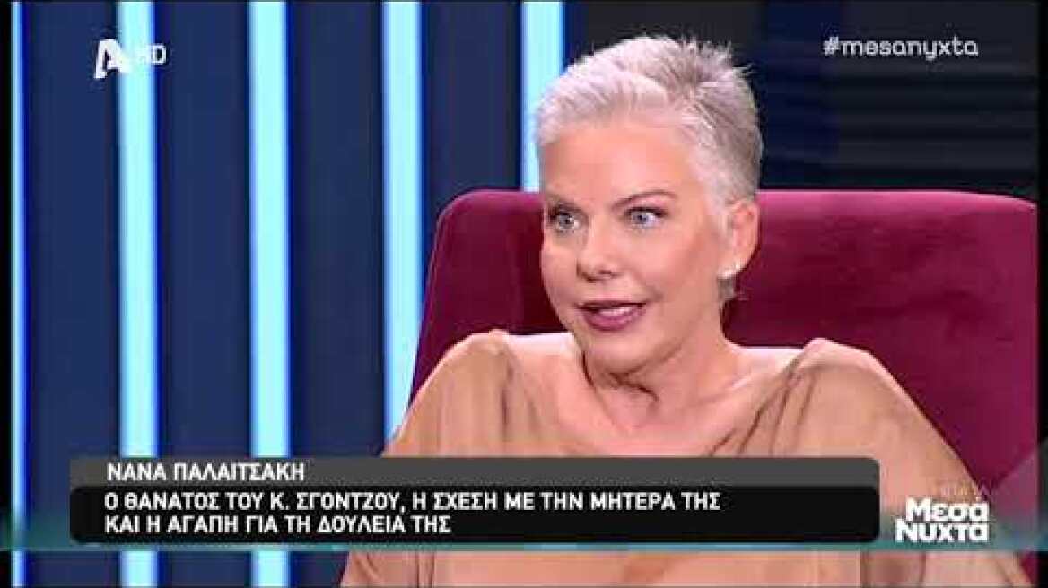 Νανά Παλαιτσάκη: Όσα είπε για τον θάνατο του πρώην συζύγου της