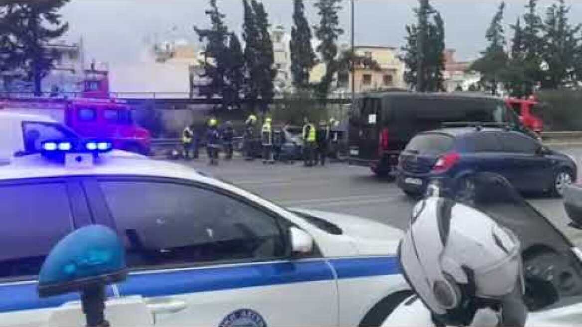 Τροχαίο στην Αθηνών - Λαμίας (27-03-25) (1)