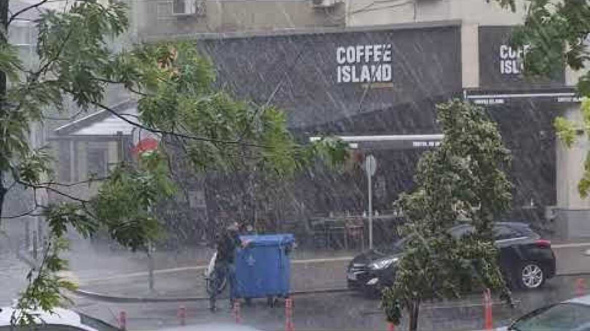 Καταιγίδα στη Θεσσαλονίκη