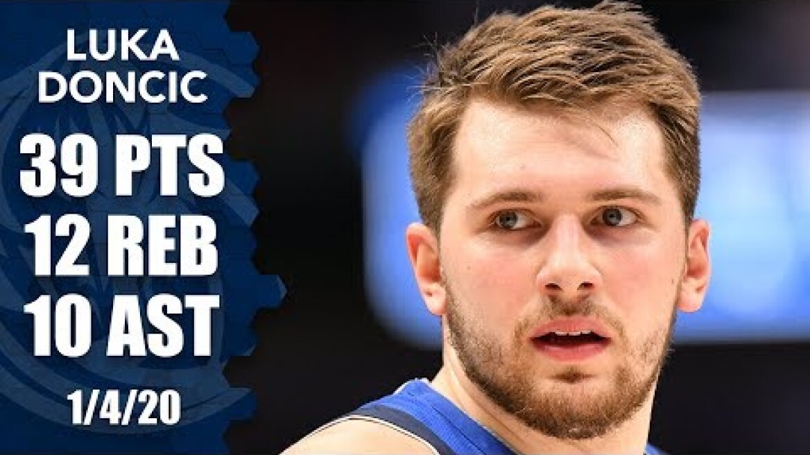Luka Doncic breaks Mavericks triple-double record in matchup vs. Hornets | 2019-20 NBA Highlights