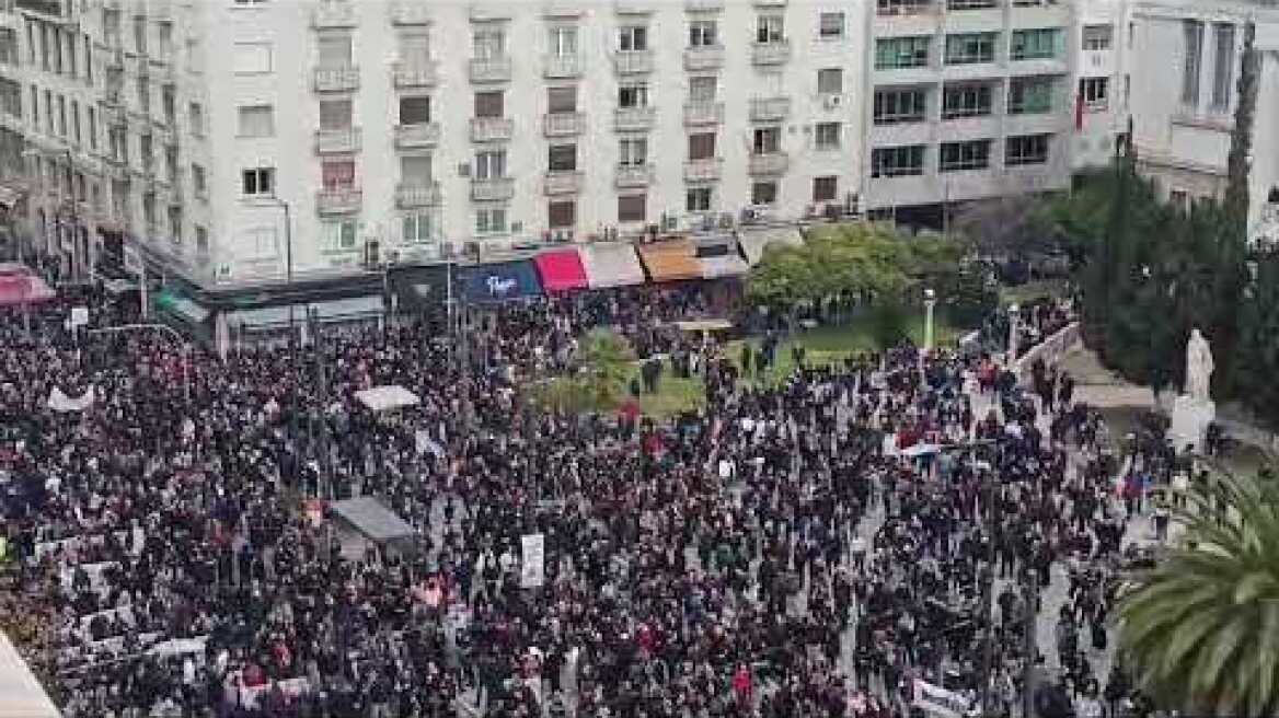 Πλήθος κόσμου στην Πανεπιστημίου (1)