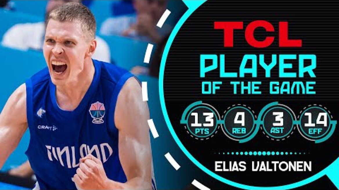 Elias Valtonen (13 PTS) | TCL Player Of The Game | SRB 🇷🇸 vs FIN 🇫🇮 | FIBA EuroBasket 2025