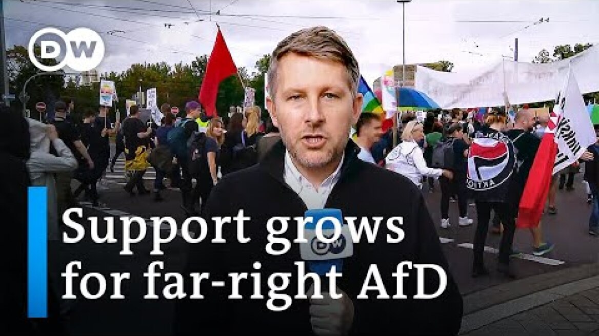 Opponents of far-right AfD protest at party convention in Germany | DW News