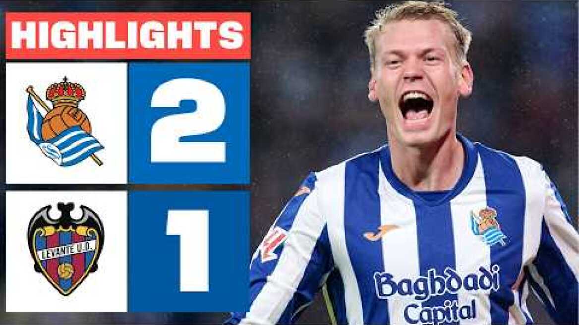 REAL SOCIEDAD 2 - 1 LEVANTE UD | RESUMEN LALIGA EA SPORTS