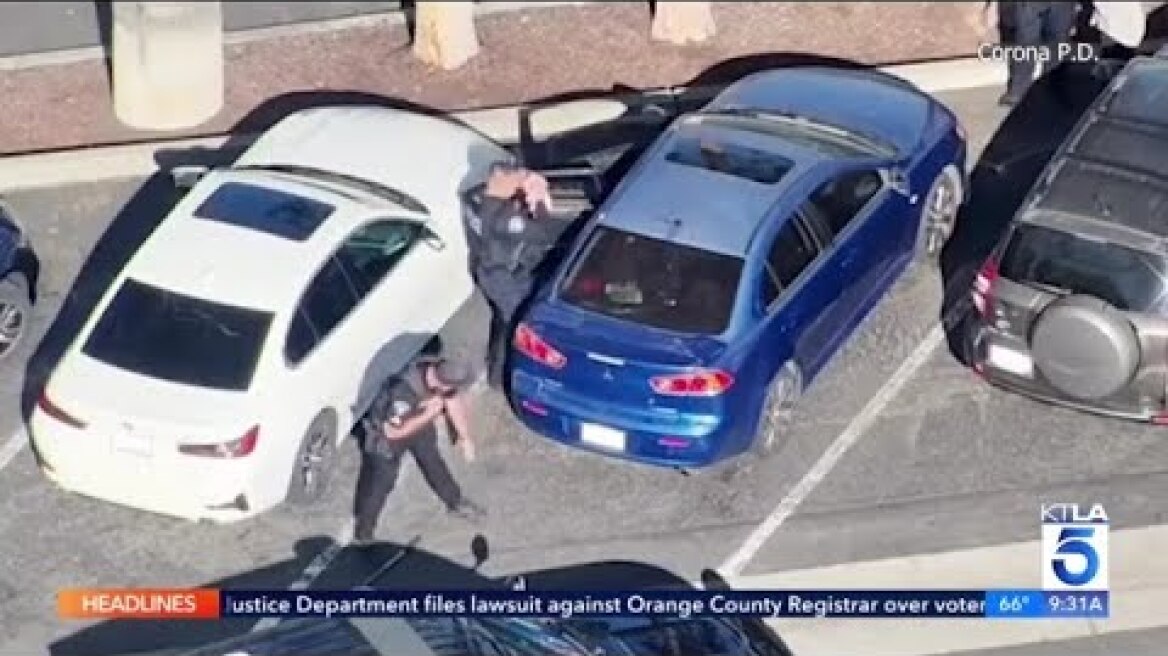 Newborn baby rescued from hot car in Corona