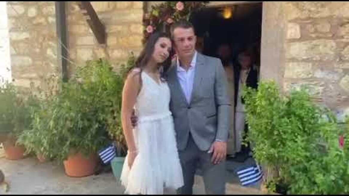 Γιώργος Αγγελόπουλος & Δήμητρα Βαμβακούση βάφτισαν την κόρη τους (2)