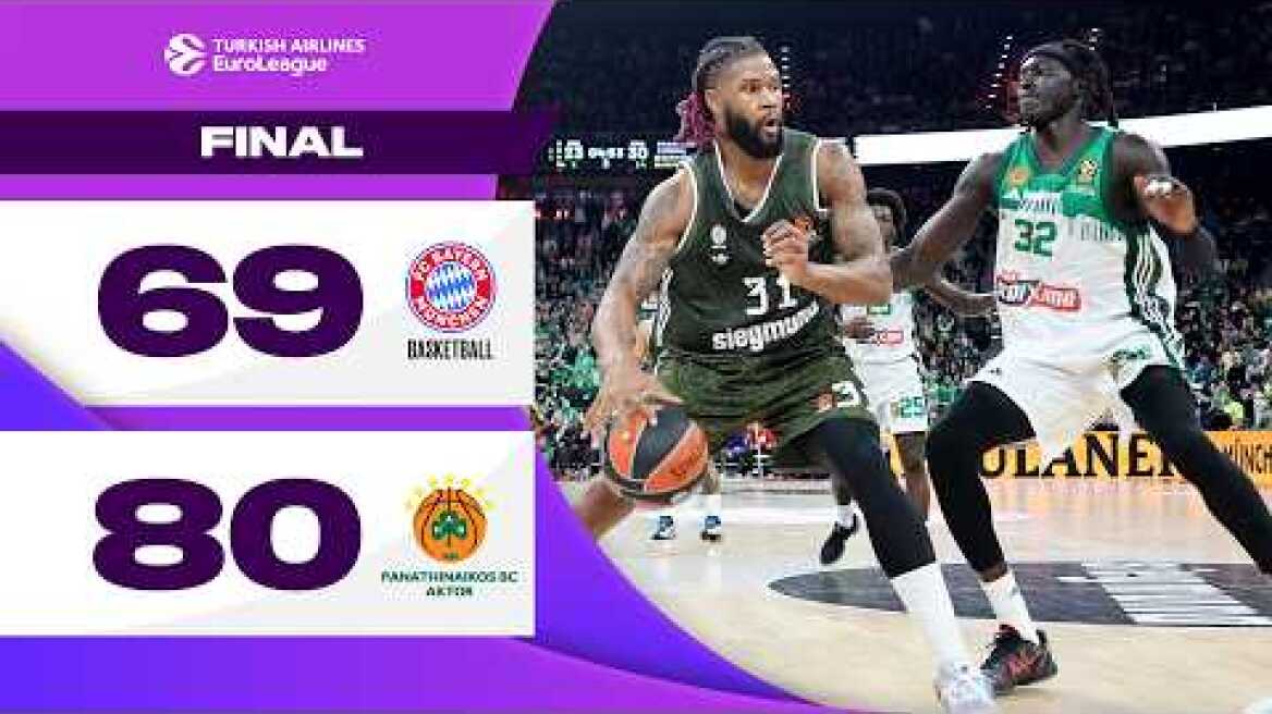 Bayern-Panathinaikos | RS Round 18 Highlights | 2024-25 Turkish Airlines EuroLeague