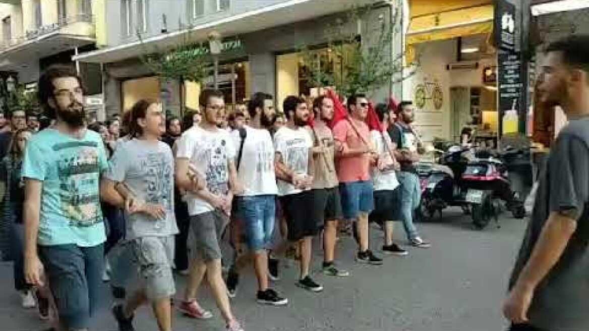 Αντιφασιστική πορεία στην Πάτρα - 5 χρόνια από τη δολοφονία Φύσσα