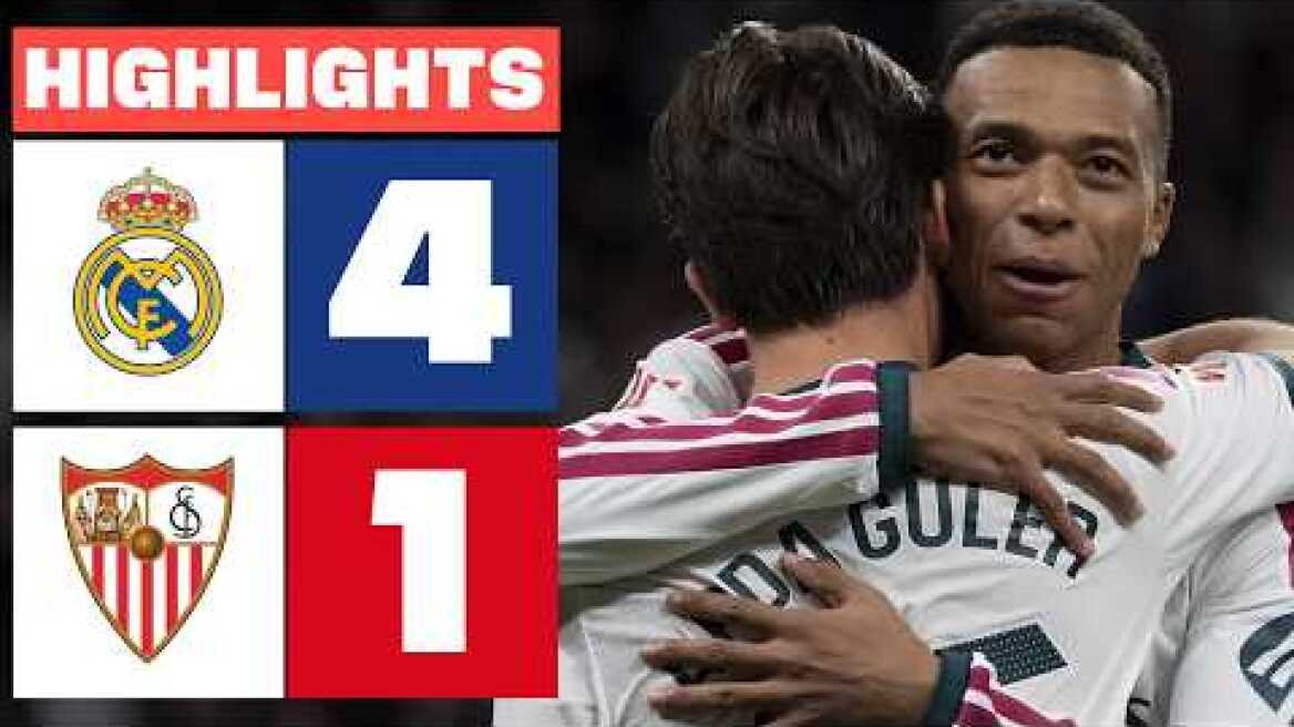 REAL MADRID 4 - 1 SEVILLA FC | RESUMEN LALIGA EA SPORTS