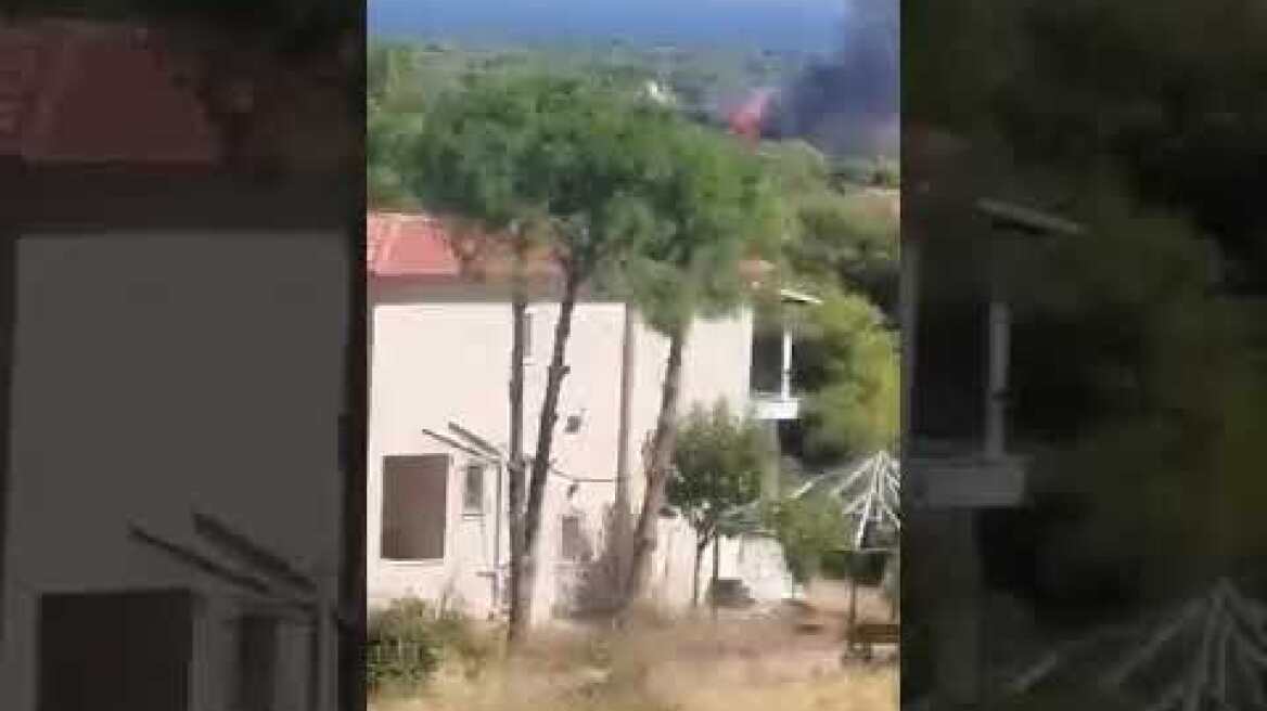 Φωτιά Αγία Κυριακή Αρτέμιδας 10/09/2020