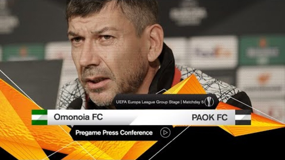 Press Conference: Omonoia - PAOK FC - PAOK TV