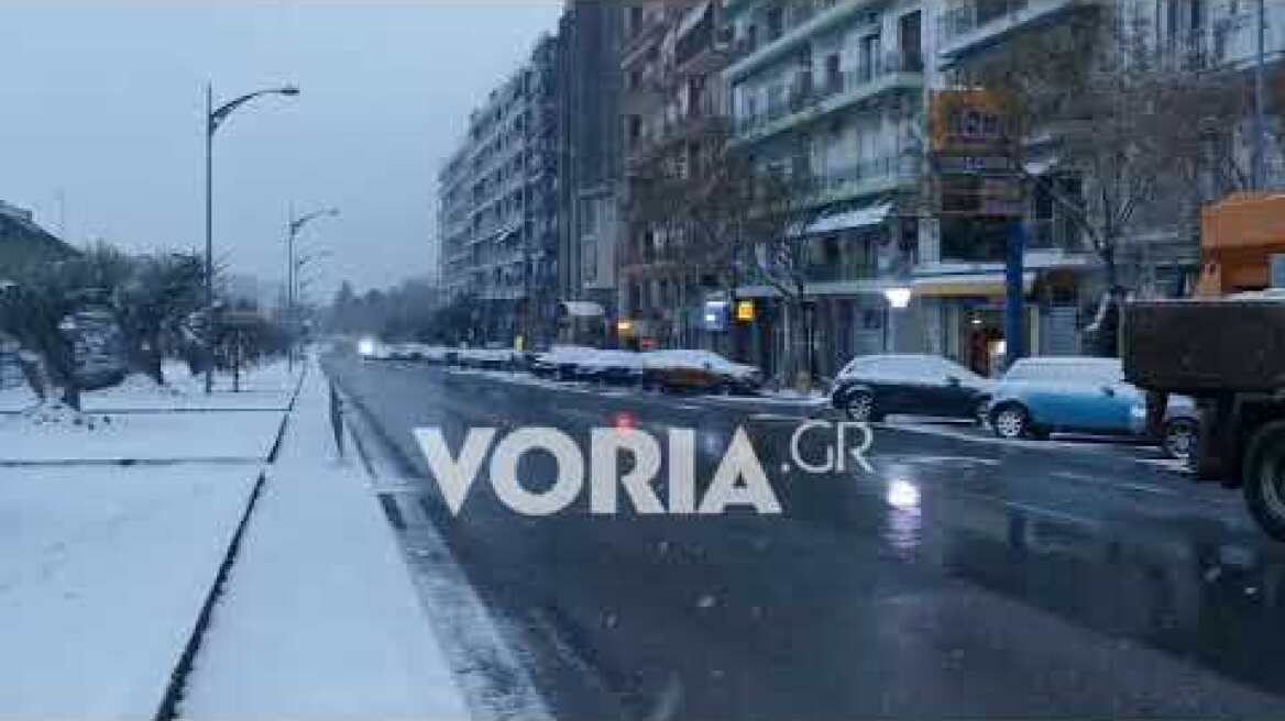 Χιονόπτωση στη Θεσσαλονίκη