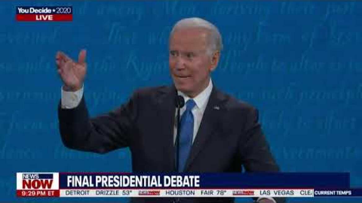 THE MOMENT: President Trump and Joe Biden CLASH Over Russia And China Hunter Biden