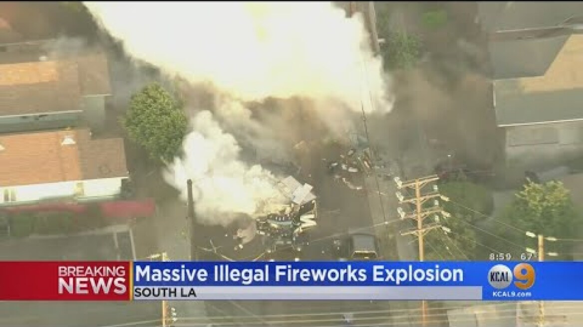 At Least 9 Injured In Illegal Fireworks Explosion In South LA