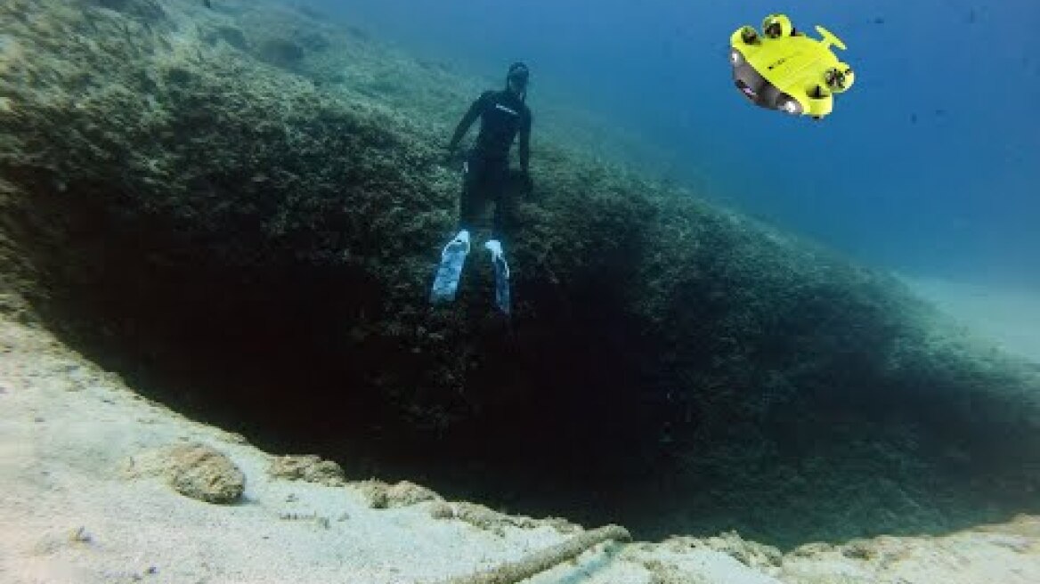 Εξερευνούμε το Πηγάδι Βουλιαγμένης με υποβρύχιο ρομπότ (FIFISH V6)