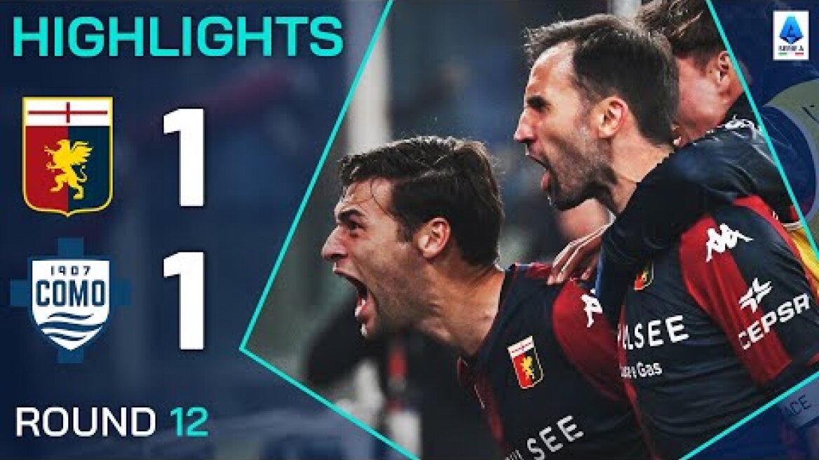 GENOA-COMO 1-1 | HIGHLIGHTS | Vogliacco Secures Last-Minute Equaliser | Serie A 2024/25