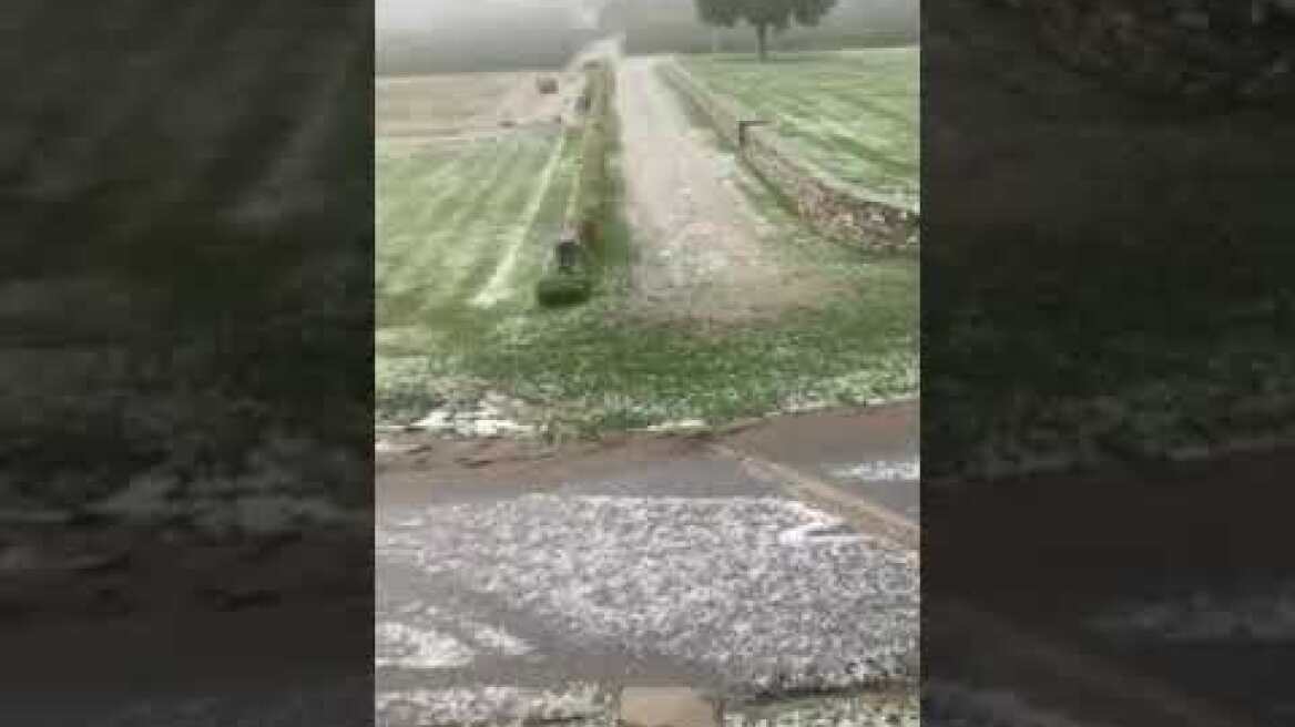 Χαλαζόπτωση στη Κοζάνη