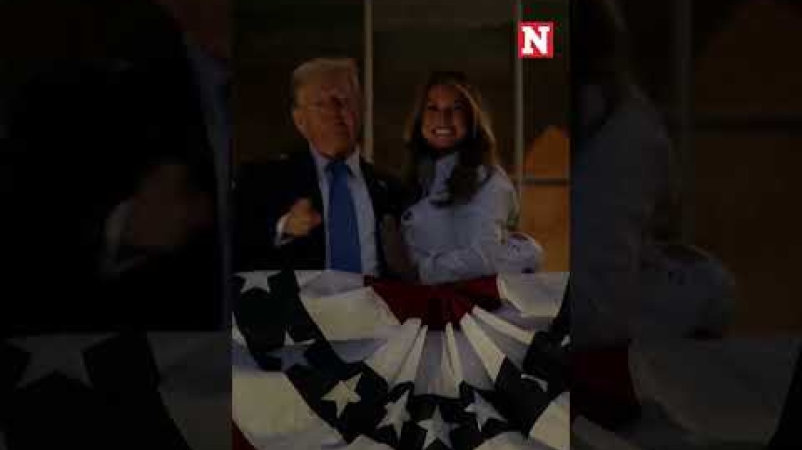 Donald Trump Kisses Melania Trump As They Enjoy Fireworks At The White House
