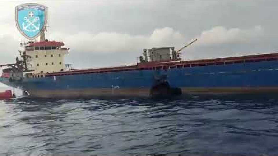 Σύγκρουση φορτηγών πλοίων σημαίας Βανουάτου και Σιγκαπούρης στη Χίο No2