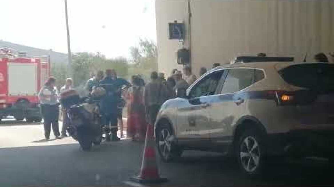 Φωτια σε λεωφορειο στην Εγνατια (Ηγουμενίτσα)