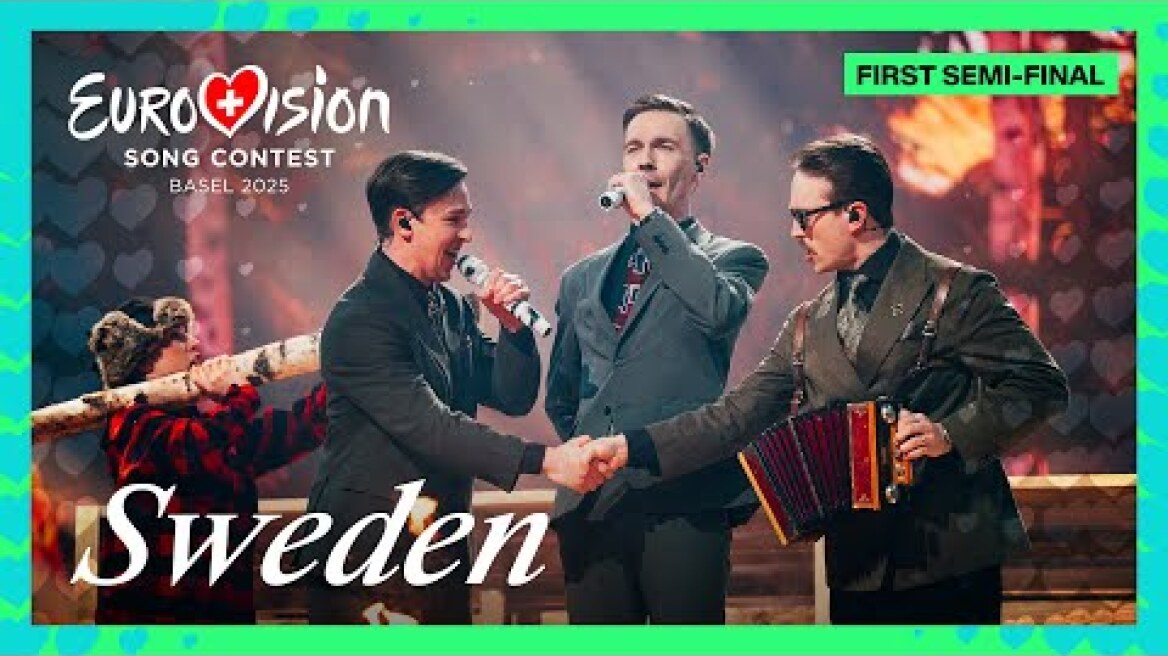 KAJ - Bara Bada Bastu (LIVE) | Sweden 🇸🇪 | First Semi-Final | Eurovision 2025