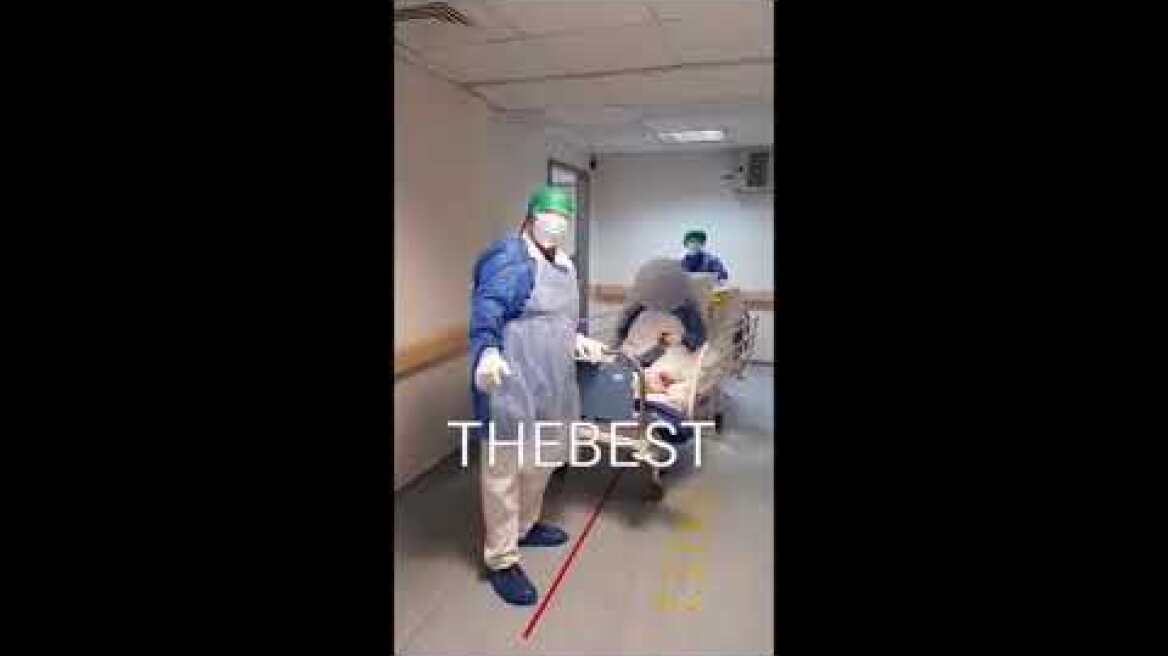 Ασθενής με κορωνοϊό μεταφέρεται σε κλίμα συγκίνησης, εκτός ΜΕΘ