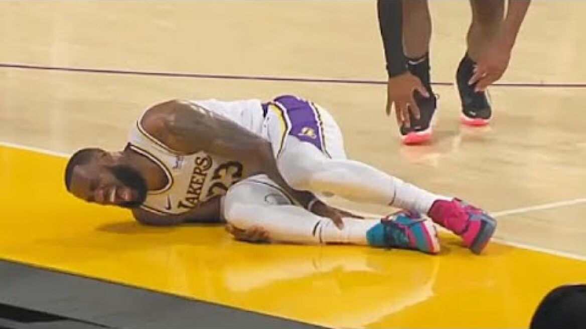 LeBron James Injury - Injures Ankle & Out Indefinitely! Lakers vs Hawks