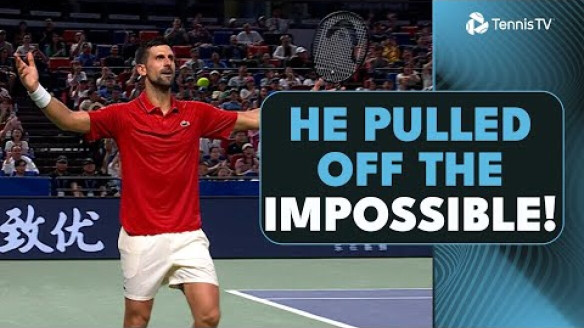 All The Angles: Novak Djokovic Wins IMPOSSIBLE Point! | Shanghai 2025