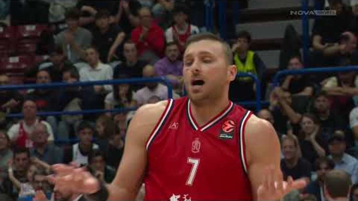 Euroleague: Ο Ολυμπιακός έχασε στο Μιλάνο την ευκαιρία να ανέβει στην κορυφή, 2Χ2 για Ντουμπάι και Μπαρτσελόνα Αρμάνι Μιλάνο – Ολυμπιακός: 88-87 (MD11, 14/11/2025)