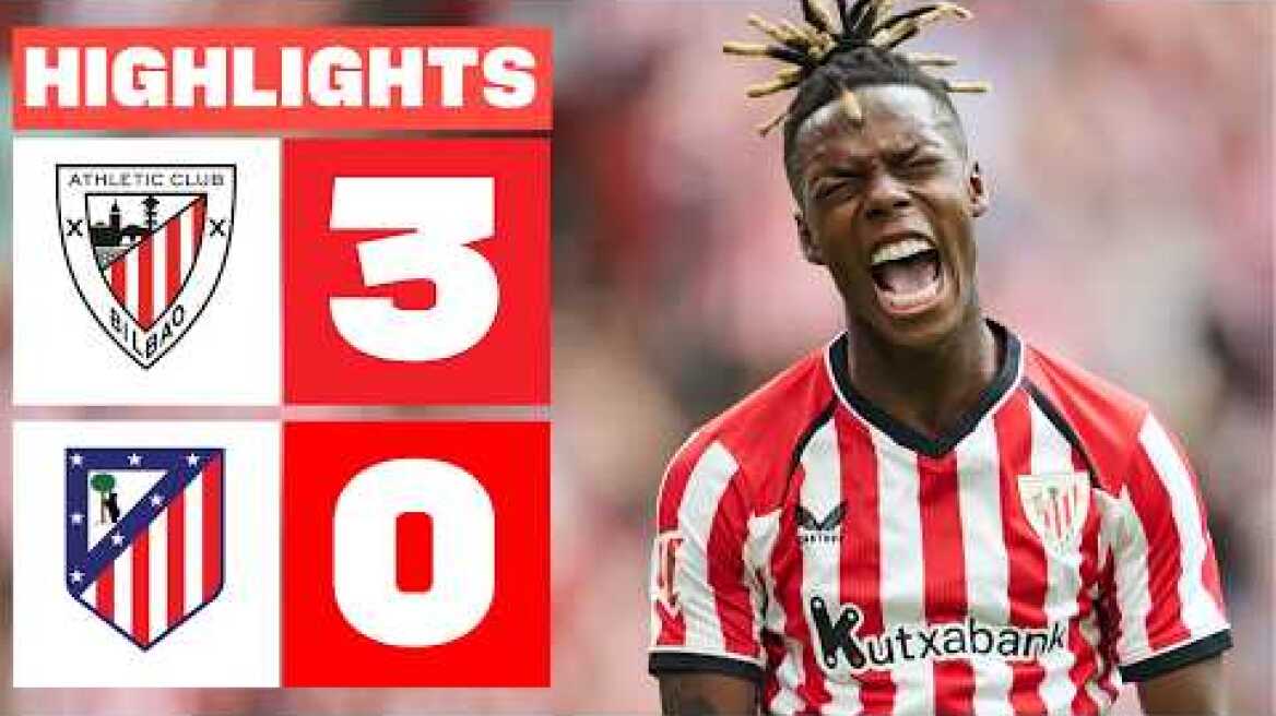 ATHLETIC CLUB 3 - 0 ATLÉTICO DE MADRID | RESUMEN LALIGA EA SPORTS