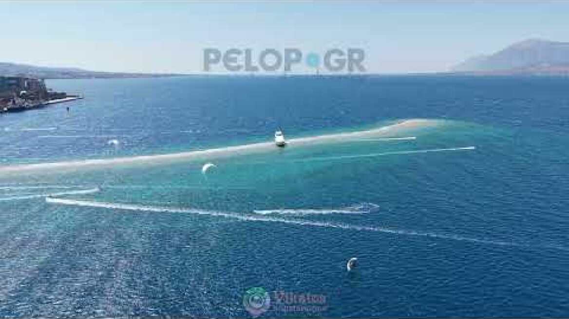 Πάτρα: Παρέμεινε κολλημένο το αμερικανικό γιοτ στο Δρέπανο