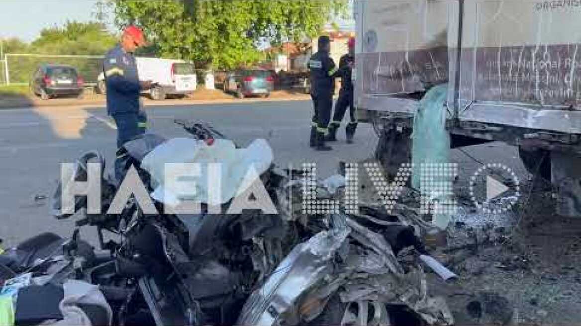 ilialive.gr - Τραγωδία με έναν 29χρονο νεκρό σε τροχαίο στη Ζαχάρω - "Καρφώθηκε" σε νταλίκα