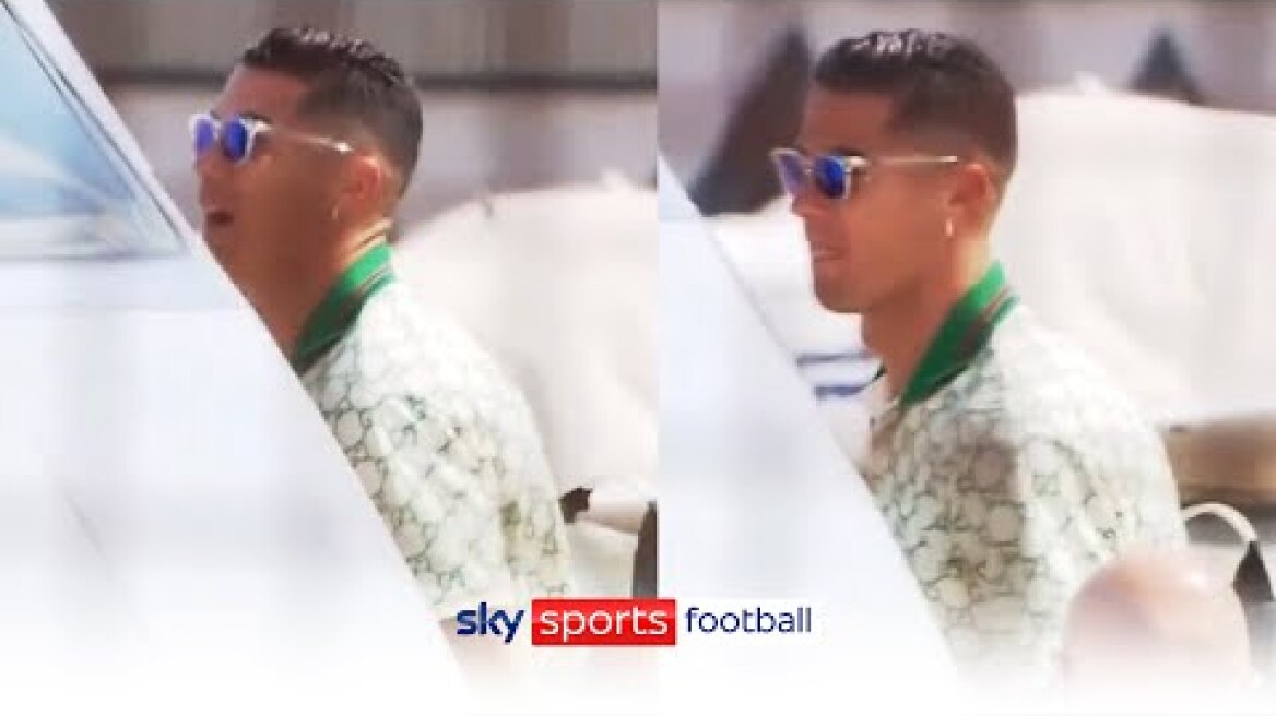 Cristiano Ronaldo boards private plane at Turin Airport amidst transfer speculation 👀