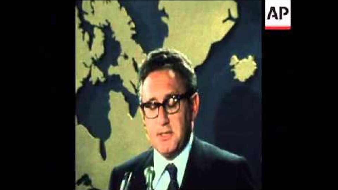 SYND 20 8 74 KISSINGER SPEAKING ON CYPRUS