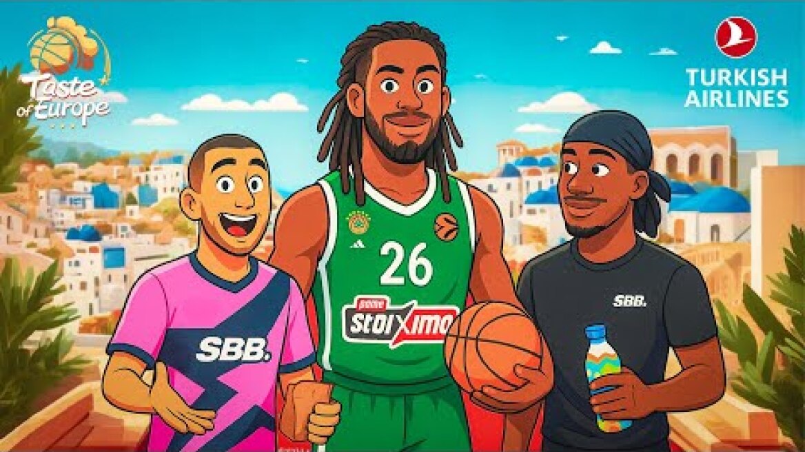 Does Mathias Lessort Really Like Greek Food? 🤯🇬🇷 Taste of Europe with Mathias Lessort Part 1