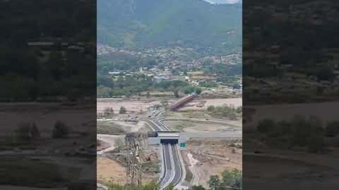 Βίντεο από τον Πηνειό ποταμό έξω από την Καλαμπάκα (2)