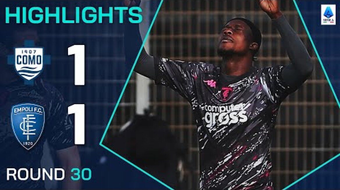 COMO-EMPOLI 1-1 | HIGHLIGHTS | Kouamé Rescues a Point for the Visitors | Serie A 2024/25