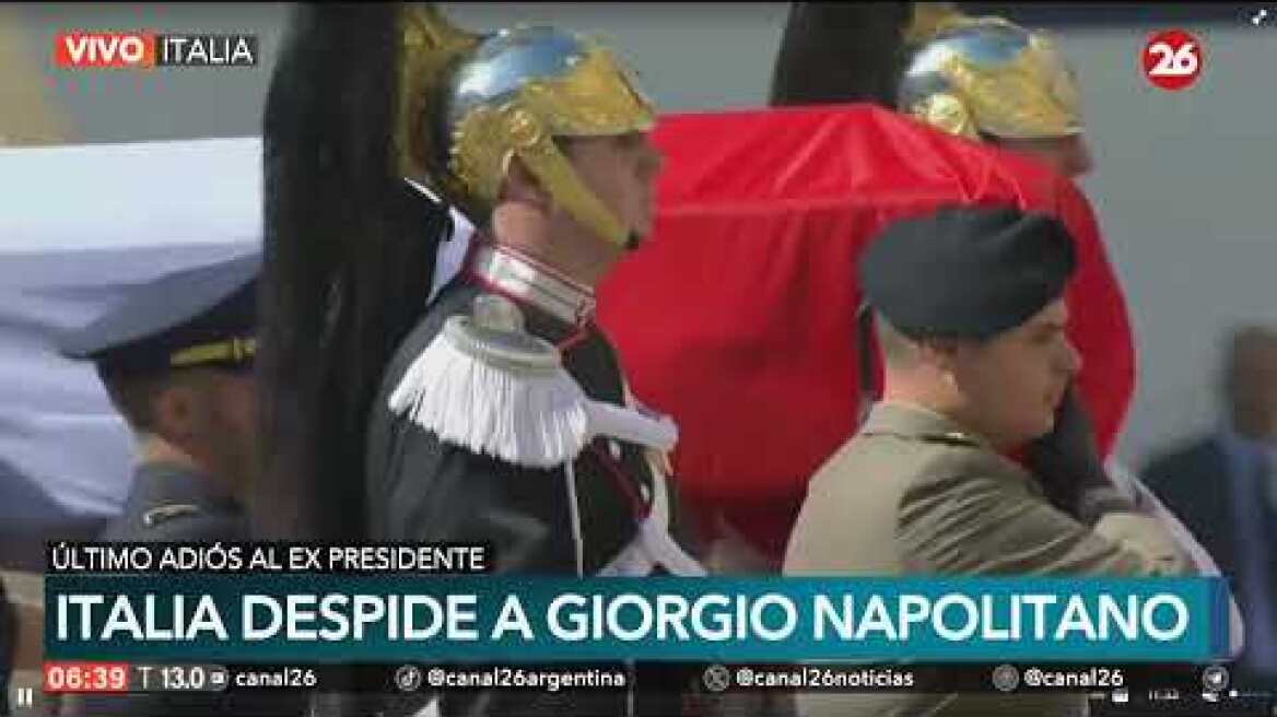 EN VIVO | Italia despide a Giorgio Napolitano