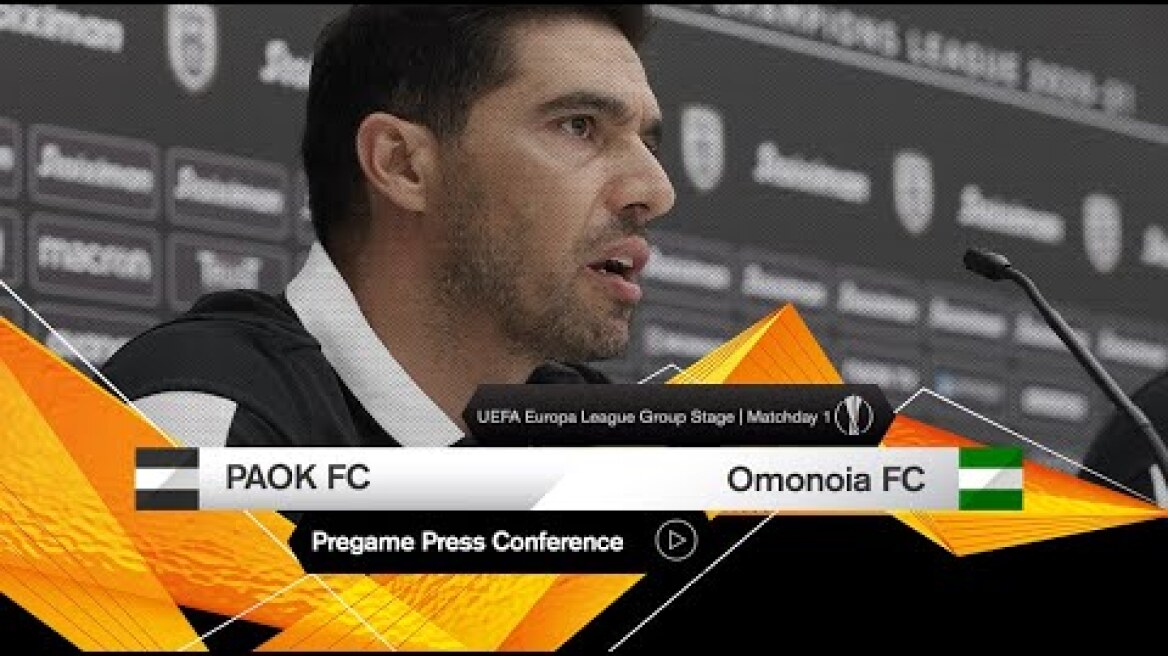 Press Conference: PAOK FC - PAOK TV