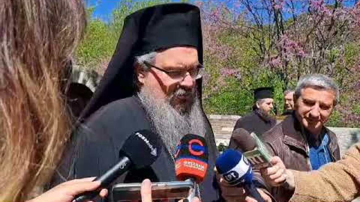 Ο Λαρίσης Ιερώνυμος στο μνημόσυνο για τα 20 χρόνια από την τραγωδία με τους μαθητές στα Τέμπη